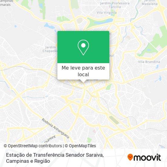 Estação de Transferência Senador Saraiva mapa