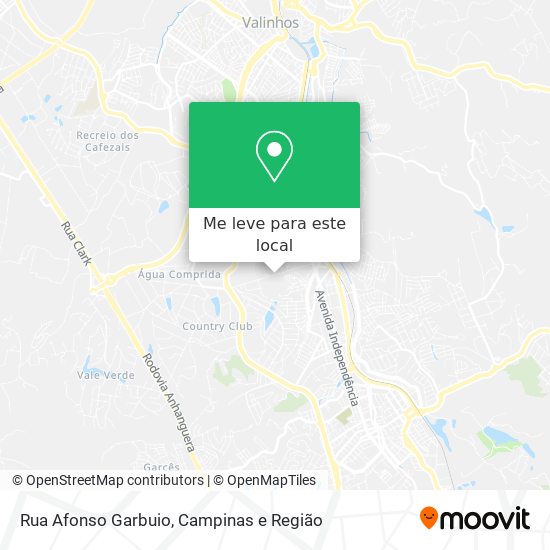 Rua Afonso Garbuio mapa