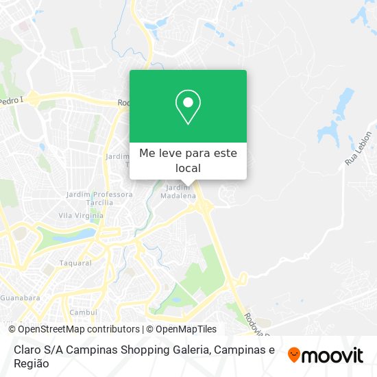 Claro S / A Campinas Shopping Galeria mapa