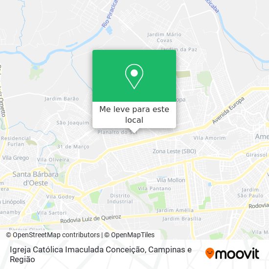 Igreja Católica Imaculada Conceição mapa