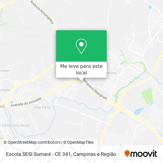 Escola SESI Sumaré - CE 341 mapa