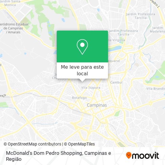 McDonald's Dom Pedro Shopping mapa
