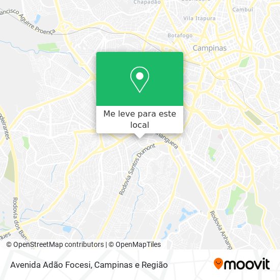 Avenida Adão Focesi mapa