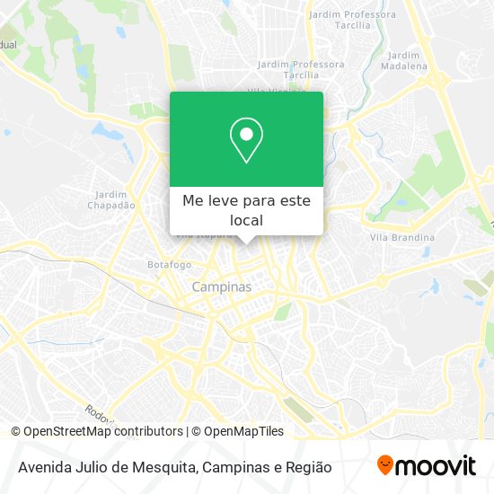 Avenida Julio de Mesquita mapa