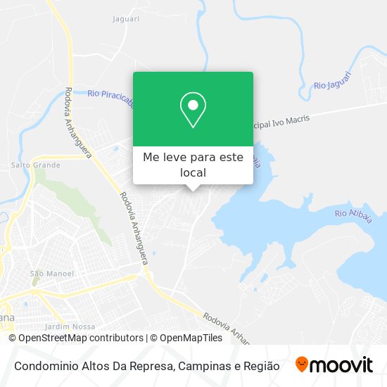 Condominio Altos Da Represa mapa