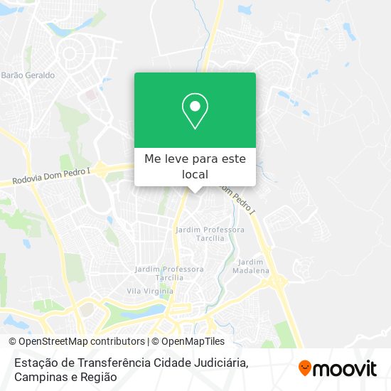 Estação de Transferência Cidade Judiciária mapa