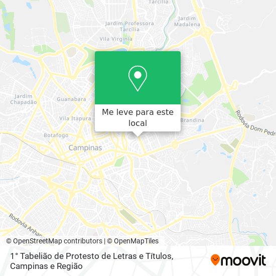 1° Tabelião de Protesto de Letras e Títulos mapa