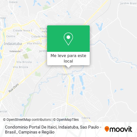 Condominio Portal De Itaici, Indaiatuba, Sao Paulo - Brasil. mapa