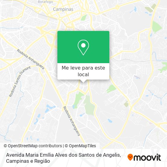 Avenida Maria Emília Alves dos Santos de Angelis mapa