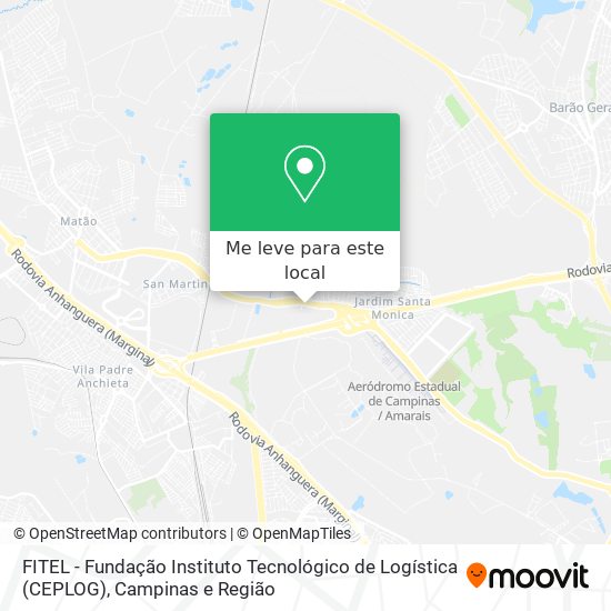 FITEL - Fundação Instituto Tecnológico de Logística (CEPLOG) mapa