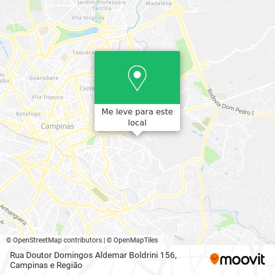 Rua Doutor Domingos Aldemar Boldrini 156 mapa
