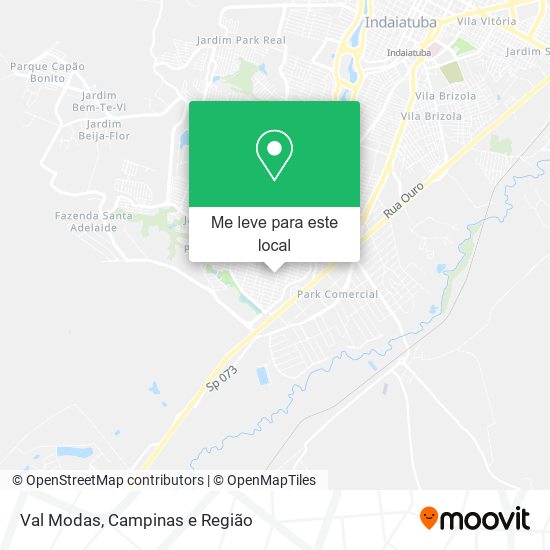 Val Modas mapa