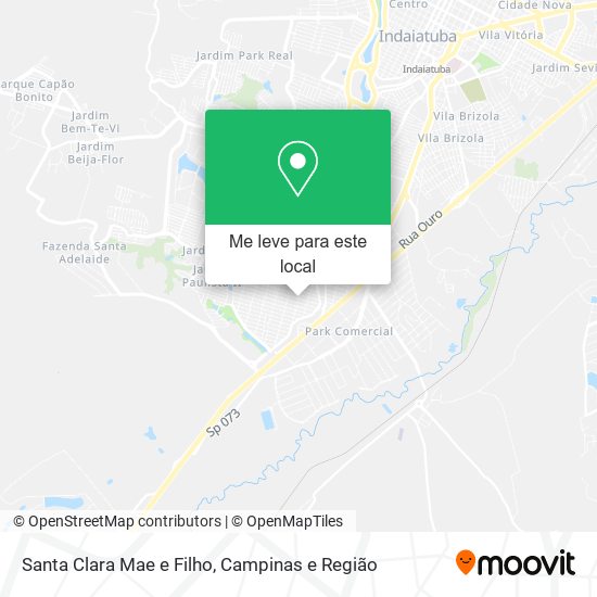 Santa Clara Mae e Filho mapa