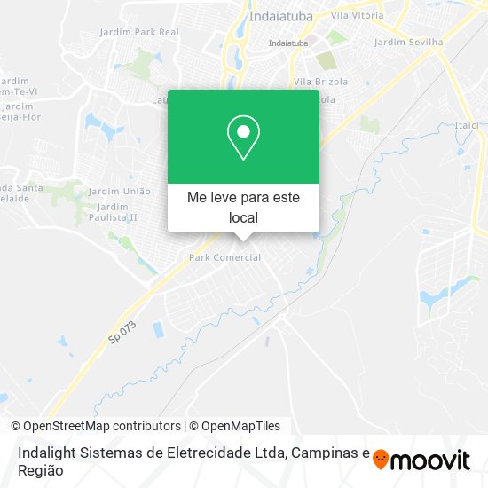 Indalight Sistemas de Eletrecidade Ltda mapa