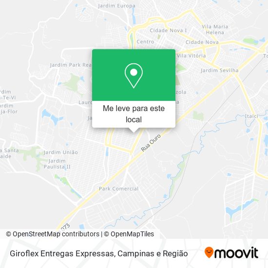 Giroflex Entregas Expressas mapa