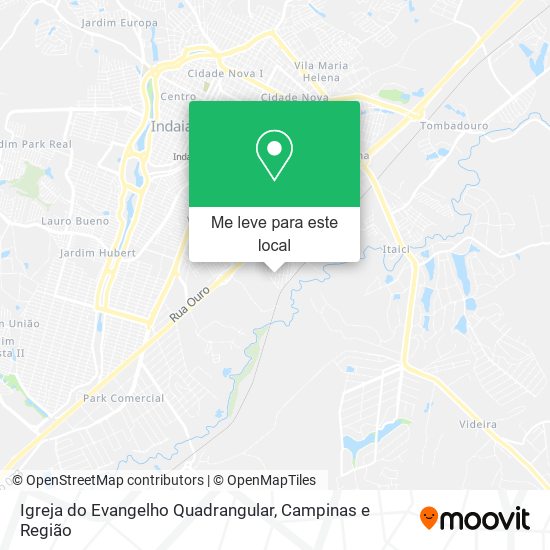 Igreja do Evangelho Quadrangular mapa