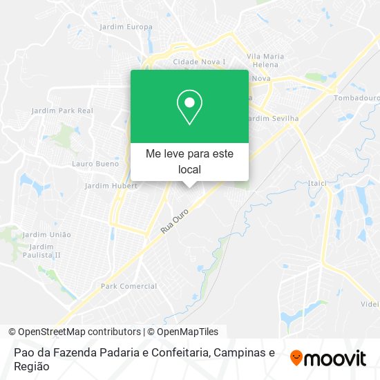 Pao da Fazenda Padaria e Confeitaria mapa