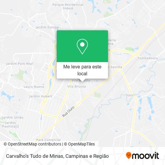 Carvalho's Tudo de Minas mapa