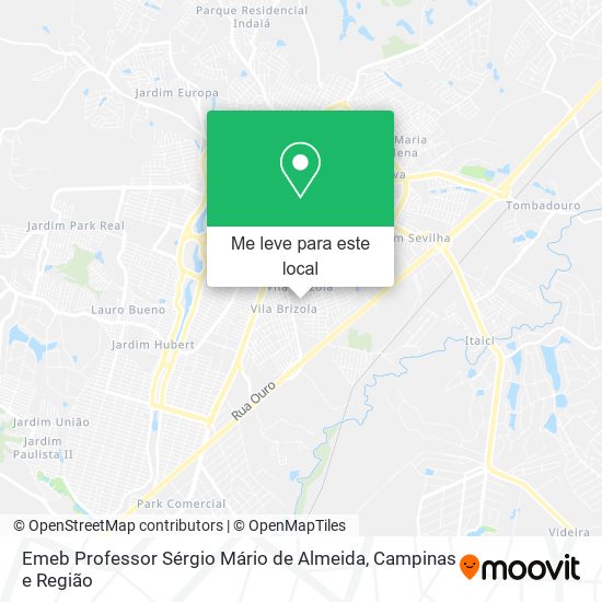 Emeb Professor Sérgio Mário de Almeida mapa