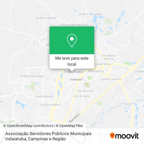 Associação Servidores Públicos Municipais Indaiatuba mapa