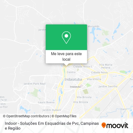 Indoor - Soluções Em Esquadrias de Pvc mapa