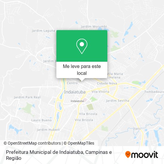 Prefeitura Municipal de Indaiatuba mapa