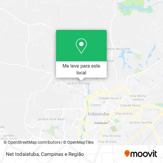 Net Indaiatuba mapa