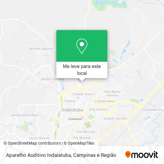 Aparelho Auditivo Indaiatuba mapa