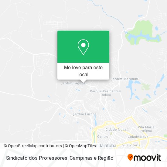 Sindicato dos Professores mapa