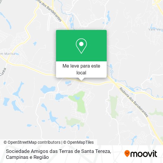 Sociedade Amigos das Terras de Santa Tereza mapa