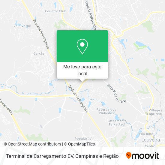 Terminal de Carregamento EV mapa