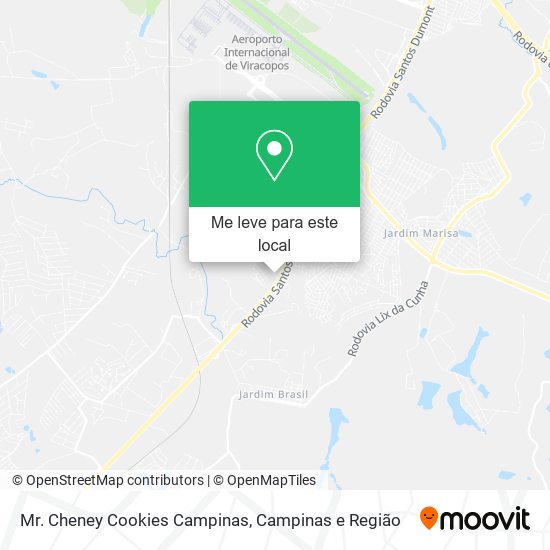 Mr. Cheney Cookies Campinas mapa