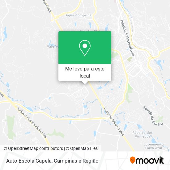 Auto Escola Capela mapa