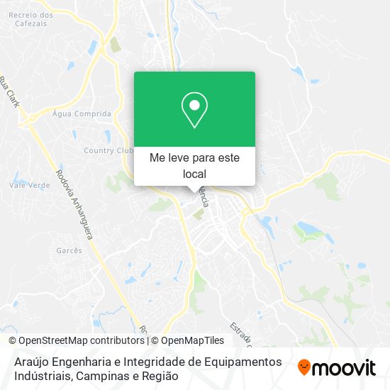 Araújo Engenharia e Integridade de Equipamentos Indústriais mapa