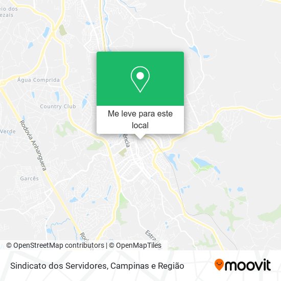 Sindicato dos Servidores mapa