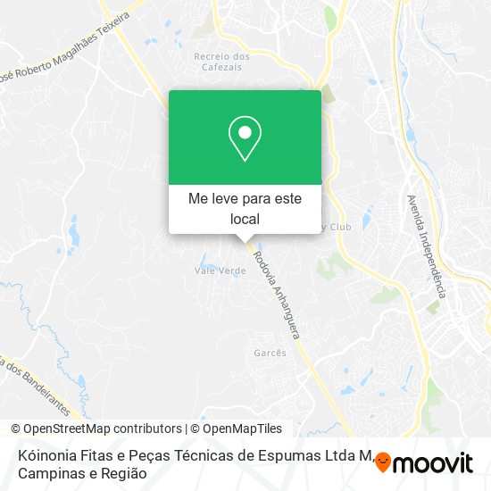 Kóinonia Fitas e Peças Técnicas de Espumas Ltda M mapa