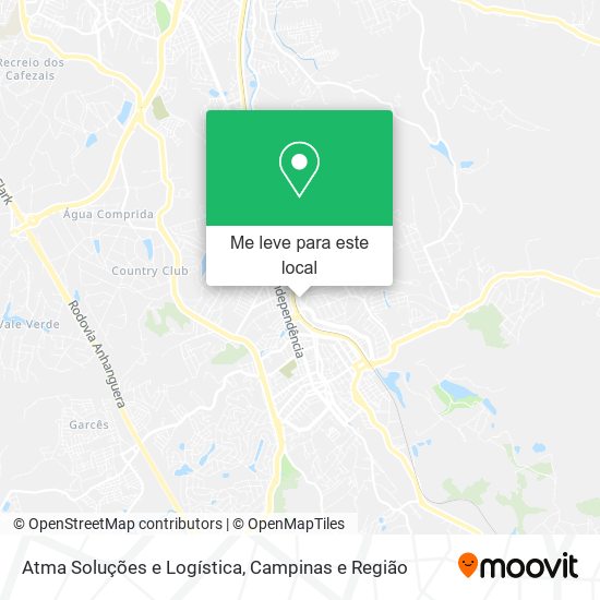 Atma Soluções e Logística mapa