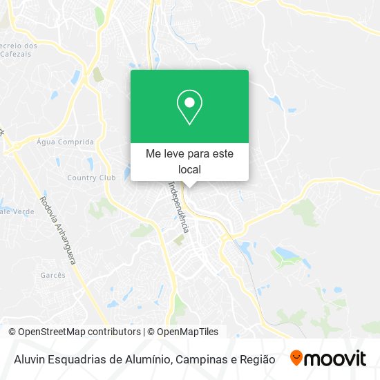 Aluvin Esquadrias de Alumínio mapa