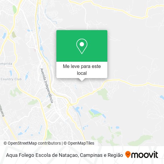 Aqua Folego Escola de Nataçao mapa