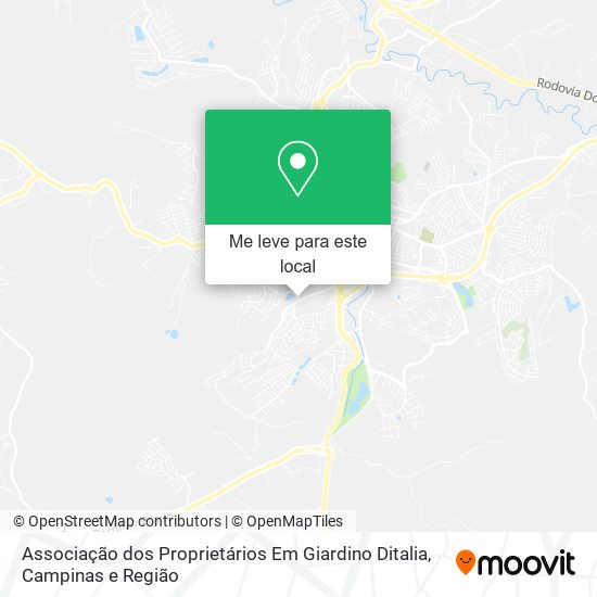 Associação dos Proprietários Em Giardino Ditalia mapa