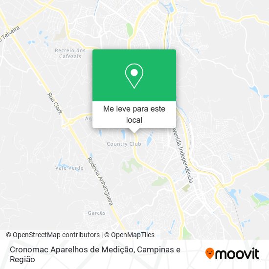 Cronomac Aparelhos de Medição mapa