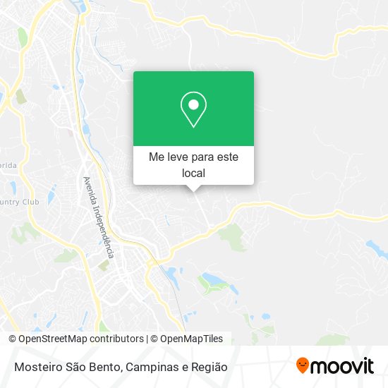 Mosteiro São Bento mapa