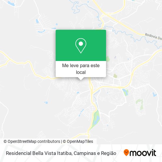 Residencial Bella Vista Itatiba mapa