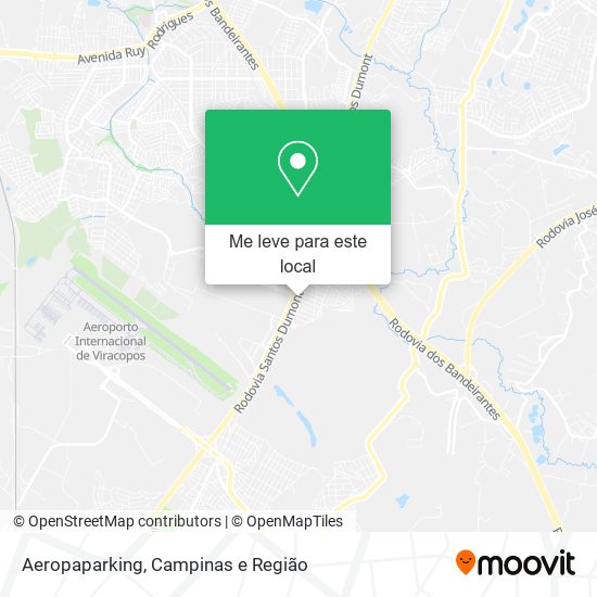 Aeropaparking mapa