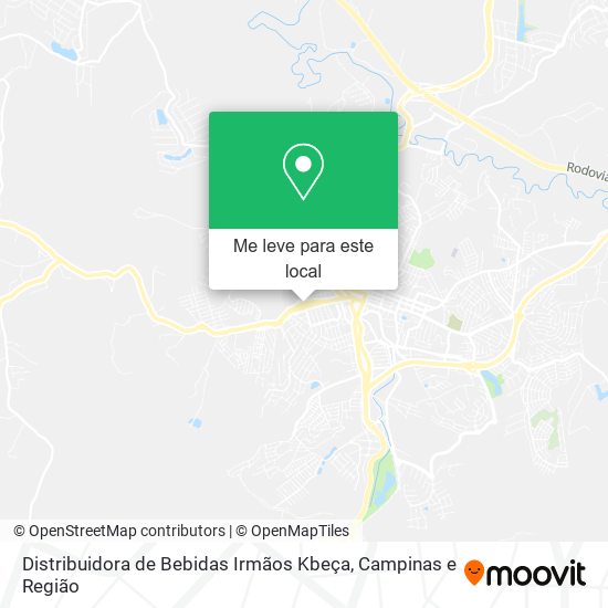 Distribuidora de Bebidas Irmãos Kbeça mapa