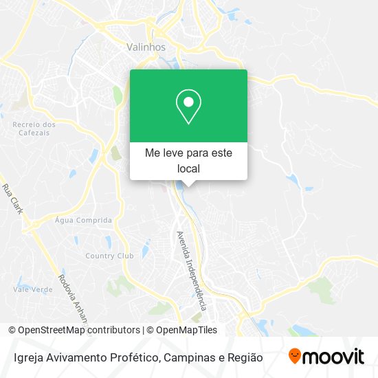 Igreja Avivamento Profético mapa