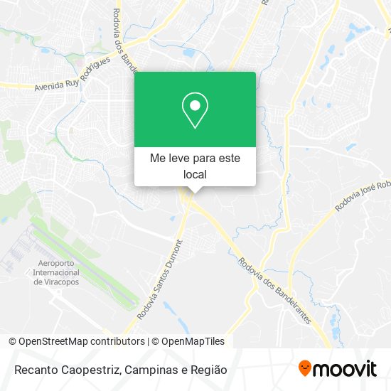 Recanto Caopestriz mapa