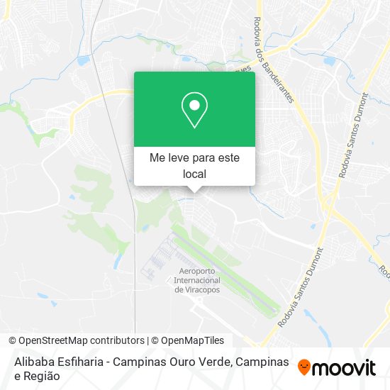 Alibaba Esfiharia - Campinas Ouro Verde mapa