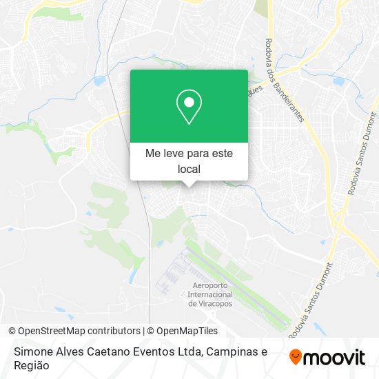 Simone Alves Caetano Eventos Ltda mapa
