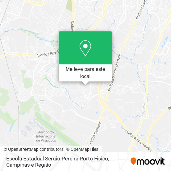 Escola Estadual Sérgio Pereira Porto Fisico mapa